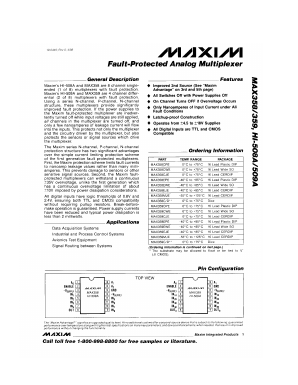 MAX359 Datasheet PDF Maxim Integrated