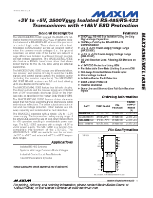 MAX3535E Datasheet PDF Maxim Integrated