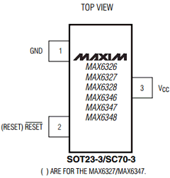 MAX6347XR38 Datasheet PDF Maxim Integrated
