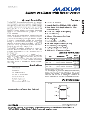 MAX7376CMRD Datasheet PDF Maxim Integrated