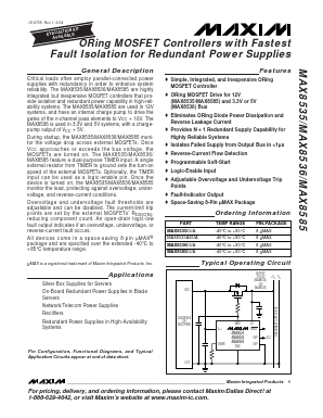 MAX8536 Datasheet PDF Maxim Integrated