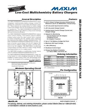 MAX1908ETI+ Datasheet PDF Maxim Integrated