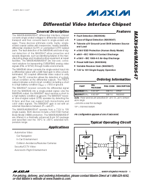 MAX9546ESA+ Datasheet PDF Maxim Integrated