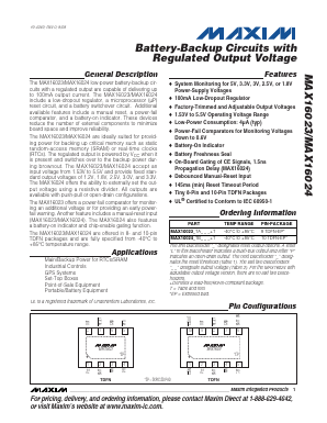 MAX16023 Datasheet PDF Maxim Integrated