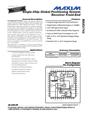 MAX2742ECM Datasheet PDF Maxim Integrated