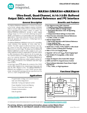 MAX5815AAUD-T Datasheet PDF Maxim Integrated