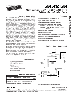 MAX127BCNG Datasheet PDF Maxim Integrated