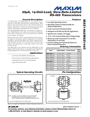 MAX1482EPD Datasheet PDF Maxim Integrated