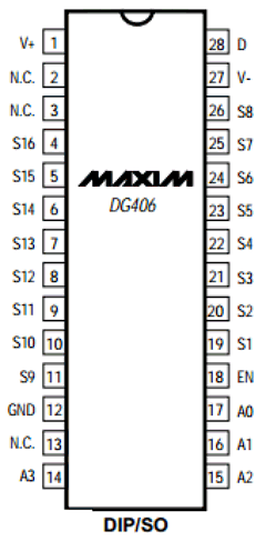 DG406C Datasheet PDF Maxim Integrated