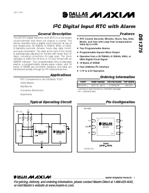 DS1375 Datasheet PDF Maxim Integrated