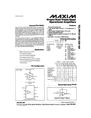 ICL7631DCSE Datasheet PDF Maxim Integrated