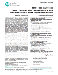 MAX11328 Datasheet PDF Maxim Integrated