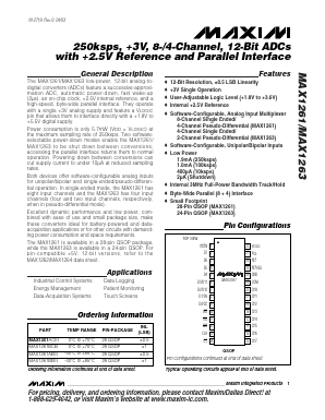 MAX1263B Datasheet PDF Maxim Integrated