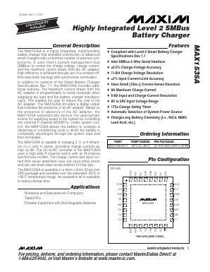 MAX1535A Datasheet PDF Maxim Integrated