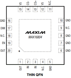 MAX16804ATP Datasheet PDF Maxim Integrated