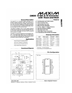 MAX177M Datasheet PDF Maxim Integrated