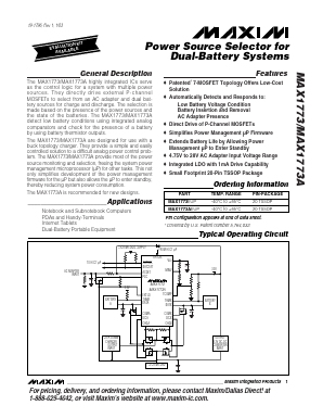 MAX1773AEUP Datasheet PDF Maxim Integrated