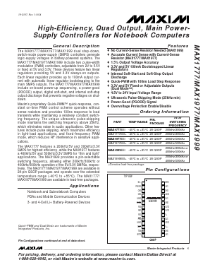 MAX1777 Datasheet PDF Maxim Integrated