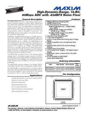 MAX19586ETN+ Datasheet PDF Maxim Integrated