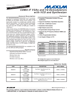 MAX2306-MAX2309 Datasheet PDF Maxim Integrated