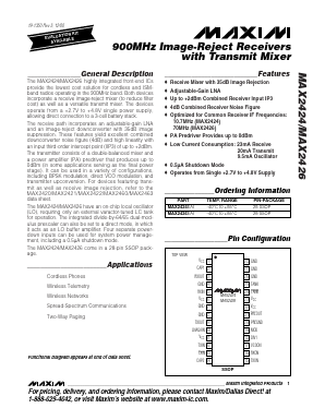 MAX2424 Datasheet PDF Maxim Integrated