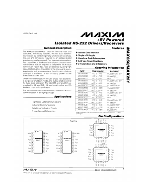 MAX251CPD Datasheet PDF Maxim Integrated