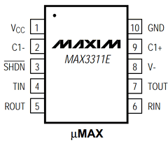 MAX3311EEUB Datasheet PDF Maxim Integrated