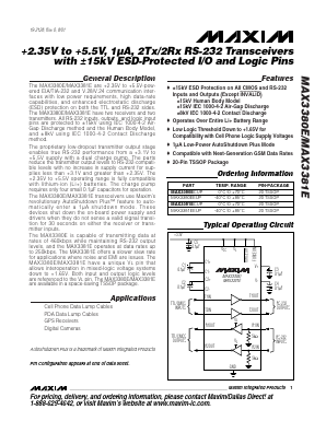 MAX3381E Datasheet PDF Maxim Integrated