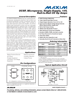 MAX4162ESA Datasheet PDF Maxim Integrated
