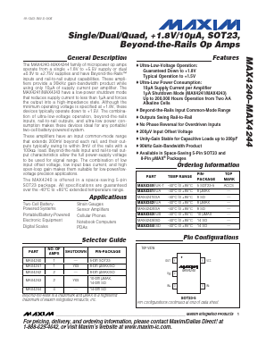 MAX4243 Datasheet PDF Maxim Integrated