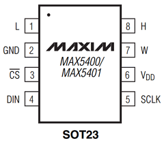 MAX5400EKA Datasheet PDF Maxim Integrated