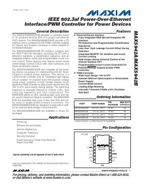 MAX5942A Datasheet PDF Maxim Integrated