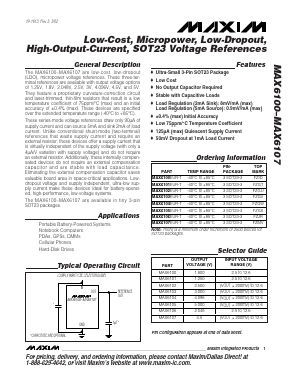 MAX6100 Datasheet PDF Maxim Integrated