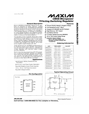 MAX634M Datasheet PDF Maxim Integrated