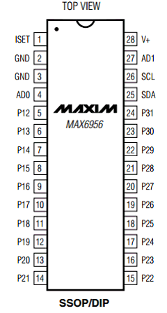 MAX6956ANI Datasheet PDF Maxim Integrated