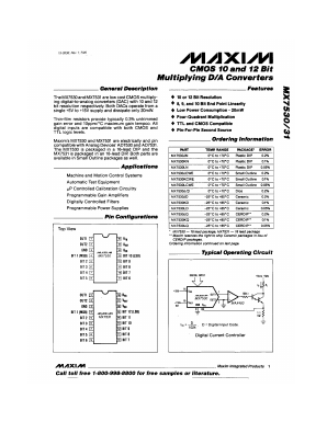 MAX7530KN Datasheet PDF Maxim Integrated