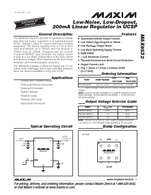 MAX8532EBT2 Datasheet PDF Maxim Integrated