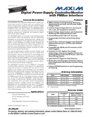 MAX8688AHETG Datasheet PDF Maxim Integrated