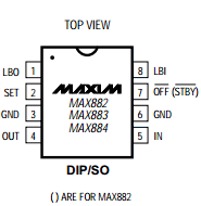 MAX882 Datasheet PDF Maxim Integrated