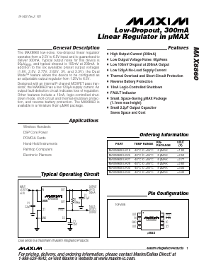 MAX8860EUA33 Datasheet PDF Maxim Integrated