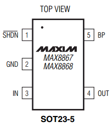 MAX8868C/D36 Datasheet PDF Maxim Integrated