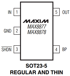 MAX8877EUK30-T Datasheet PDF Maxim Integrated