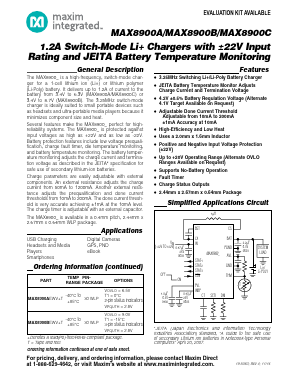 MAX8900B Datasheet PDF Maxim Integrated