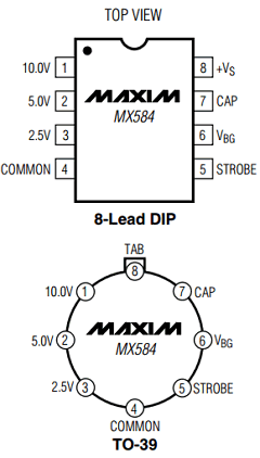 MX584JCSA Datasheet PDF Maxim Integrated