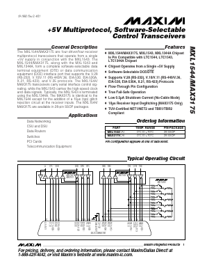MAX3175 Datasheet PDF Maxim Integrated