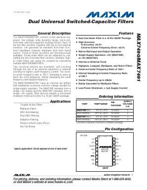 MAX7490_09 Datasheet PDF Maxim Integrated