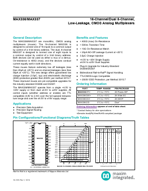 MAX337C Datasheet PDF Maxim Integrated