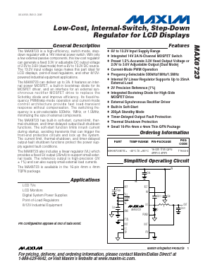 MAX8723 Datasheet PDF Maxim Integrated