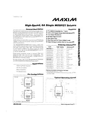 MXT429E Datasheet PDF Maxim Integrated