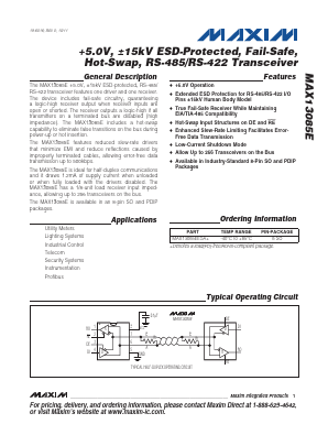 MAX13085EESA+ Datasheet PDF Maxim Integrated